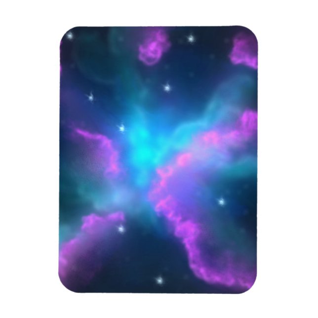 Íman Fundo de Nuvem Nebulosa Colorida (Vertical)