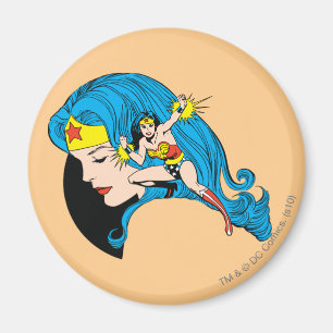 Íman Fundo do Perfil da Mulher Maravilha