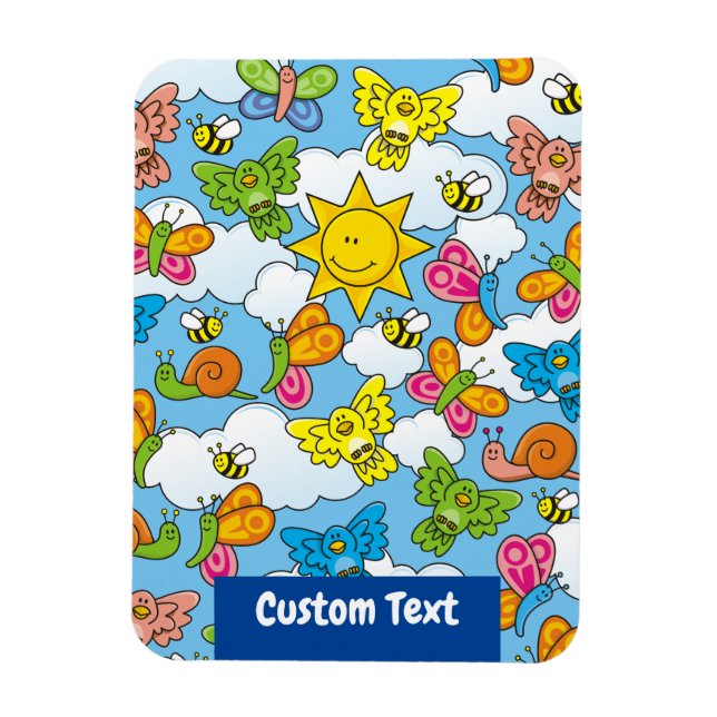 Íman Fundo dos Animais Bebês (Vertical)