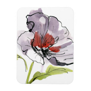 Íman Fundo floral pintado abstrato 3