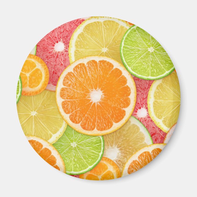 Íman Fundo frutas de Citrus (Frente)