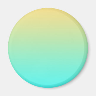 Íman Fundo Gradiente Pastel Turquesa Amarelo
