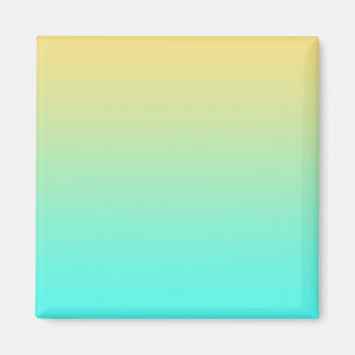 Íman Fundo Gradiente Pastel Turquesa Amarelo