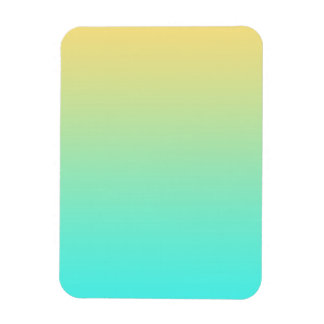 Íman Fundo Gradiente Pastel Turquesa Amarelo