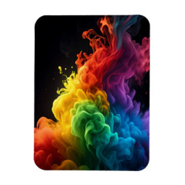 Íman Fundo negro de nuvens negras de fumo de tinta e ar