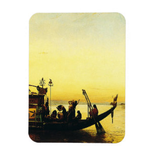 Íman Funeral de uma múmia no Nilo por Frederick Arthur