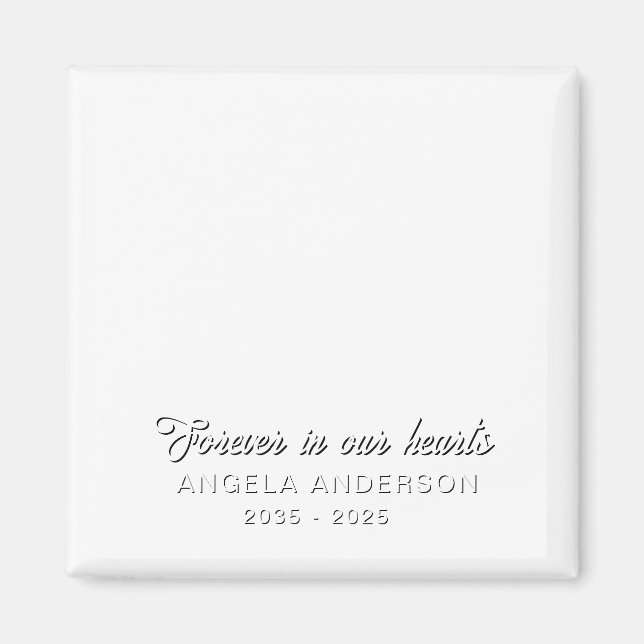 Íman Funeral Personalizada do tributo Memorial Personal (Frente)