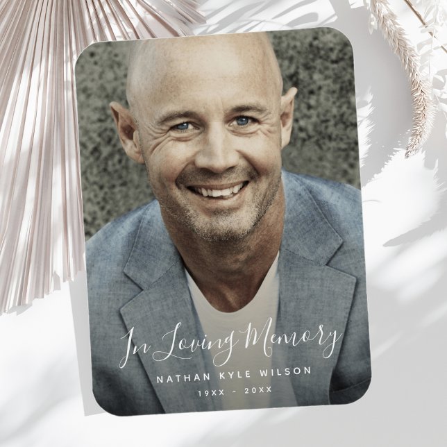 Íman Funeral Personalizada do tributo Memorial Personal (Photo Memorial Magnet)