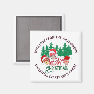 Íman Fungo FELIZ NATAL Cristão Fofo