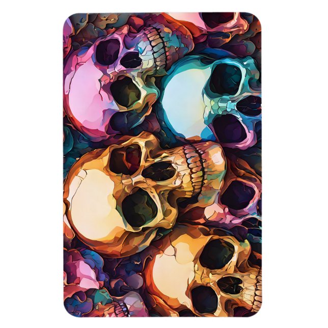 Íman Funky Skulls (Vertical)