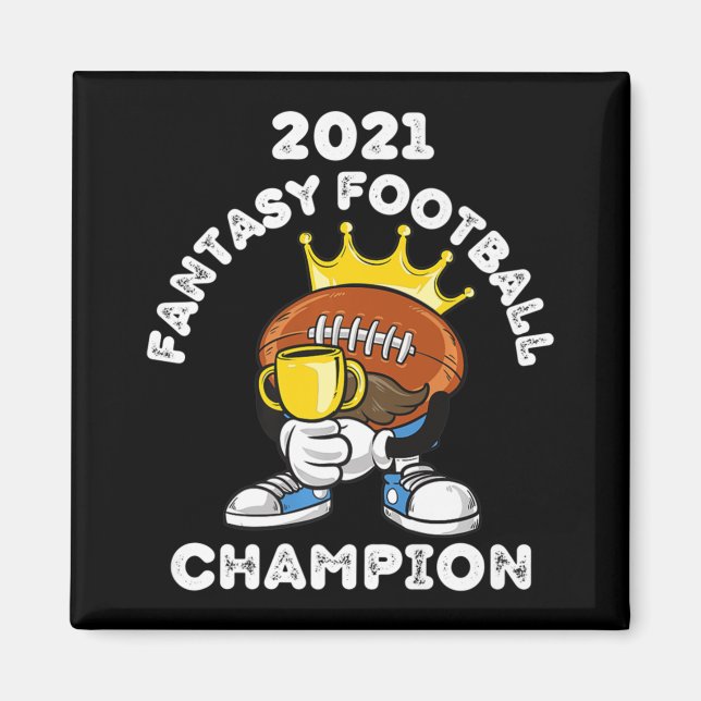 ÍMAN FUNNY 2021 FANTASY FOTBALL CHAMPION FANTASY LEAGU (Frente)