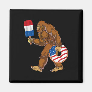 Íman Funny 4 De Julho Sasquatch, Bandeira Americana
