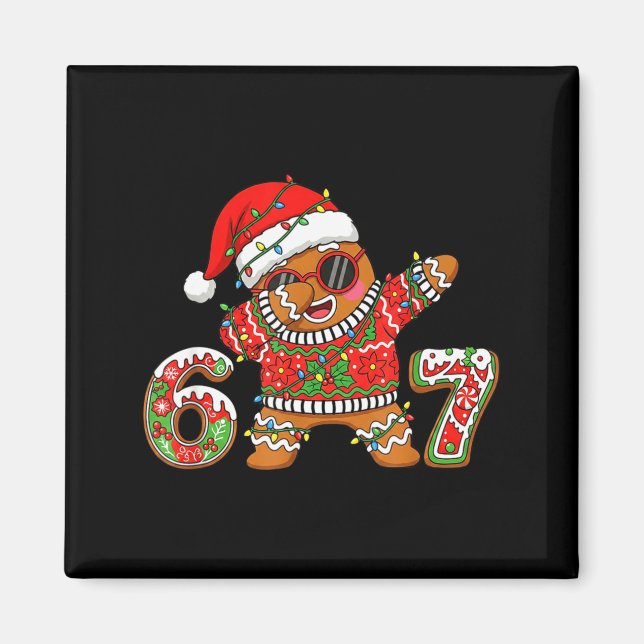 Íman Funny 67 Gingerbread Six Seven Ice Cream Drip Chri (Frente)