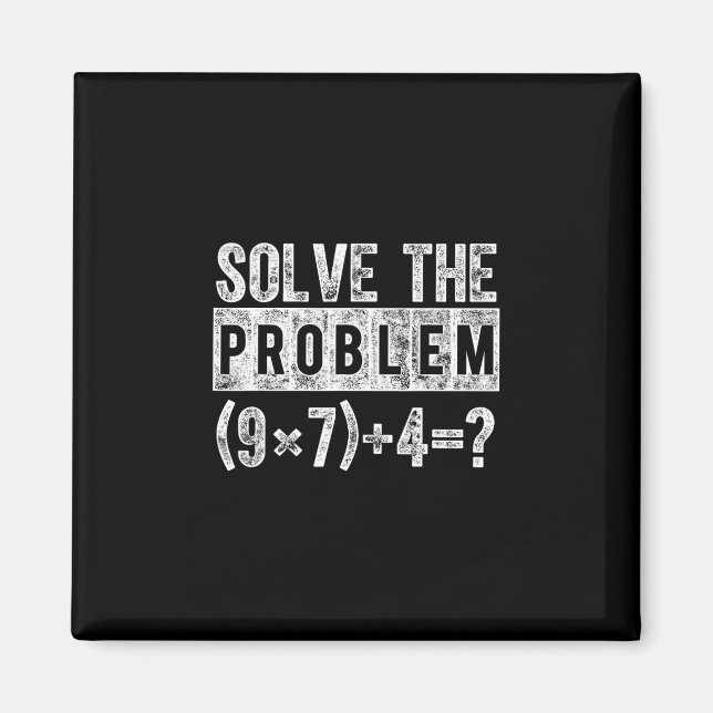 Íman Funny 67 Meme Pemdas Elementary Math Teacher Brain (Frente)