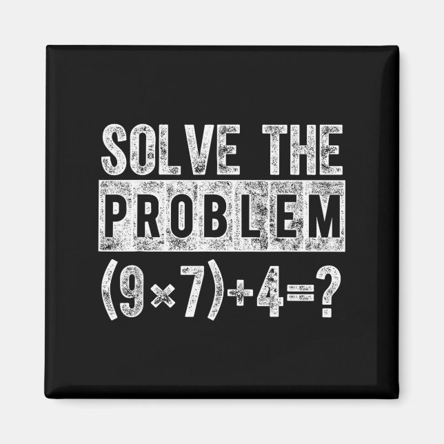 Íman Funny 67 Meme Pemdas Elementary Math Teacher Brain (Frente)