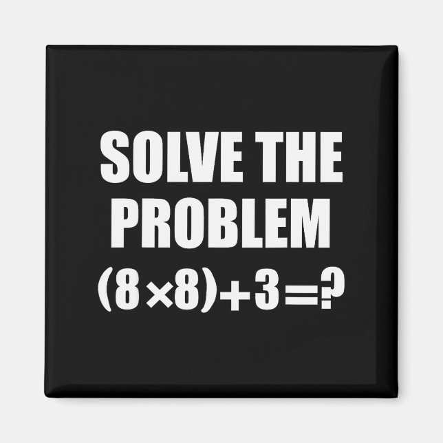 Íman Funny 67 Meme Pemdas Elementary Math Teacher Brain (Frente)