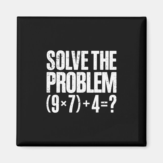 Íman Funny 67 Meme Pemdas Math Teacher Brainrot Element (Frente)