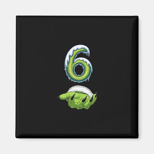 Íman Funny 67 Meme Six Seven Scary Monster Hands Christ (Frente)