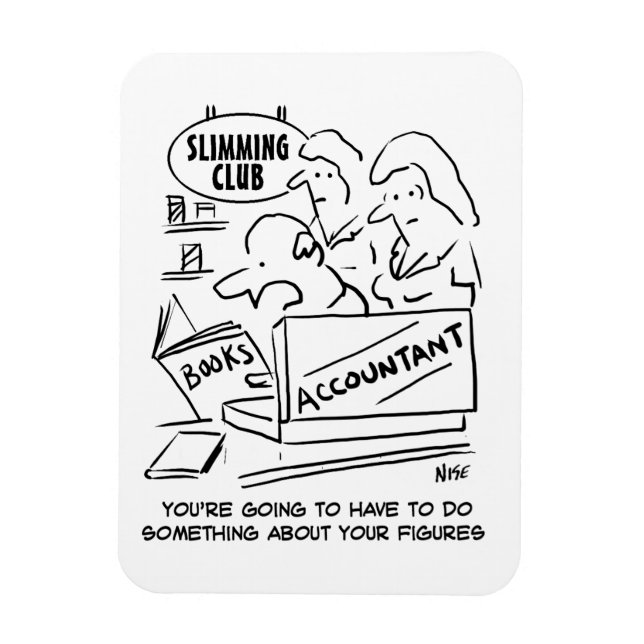 Íman Funny Accountants Slimming Club Figures (Vertical)