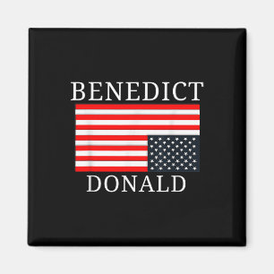Íman Funny American Flag Benedict Donald Anti Trump