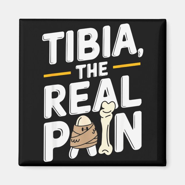 Íman Funny Anatomy Going Tibia Okay Broken Leg Gift For (Frente)