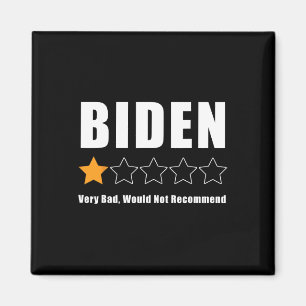 Íman Funny Anti Biden Pro Trump 1 Estrela - Eleição De