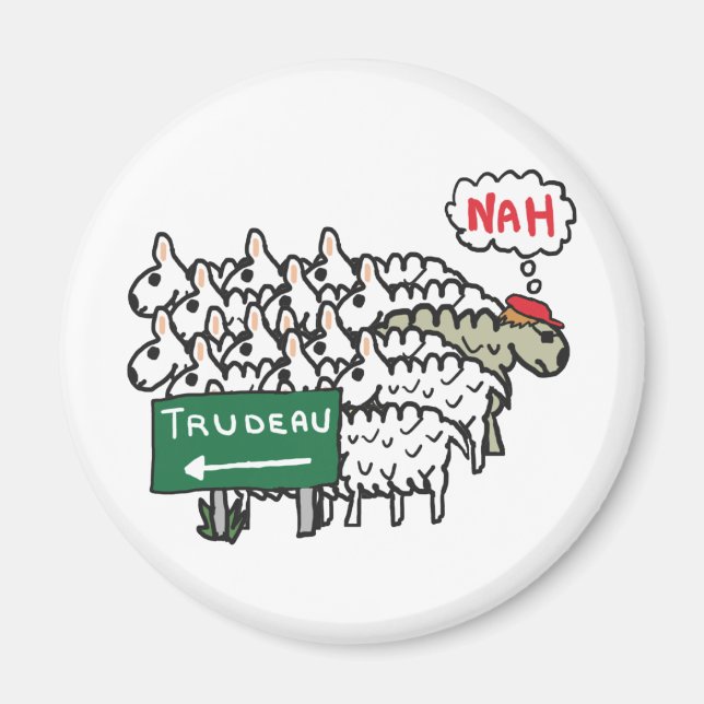 Íman Funny Anti Trudeau (Frente)