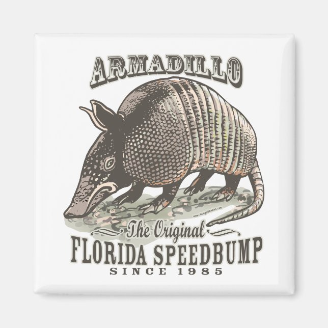 Íman Funny Armadillo Speedbumps por Mudge Studios (Frente)