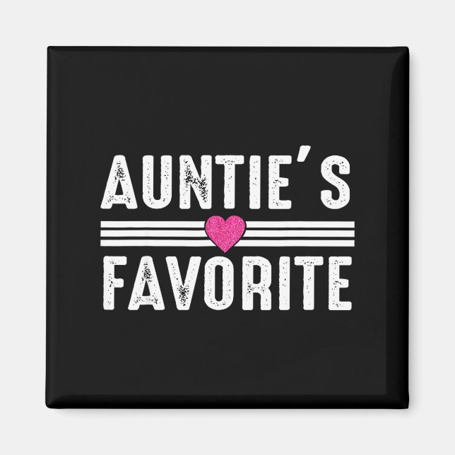 Íman Funny Auntie'ss Favorite Son Daughter I'm Auntie's (Frente)