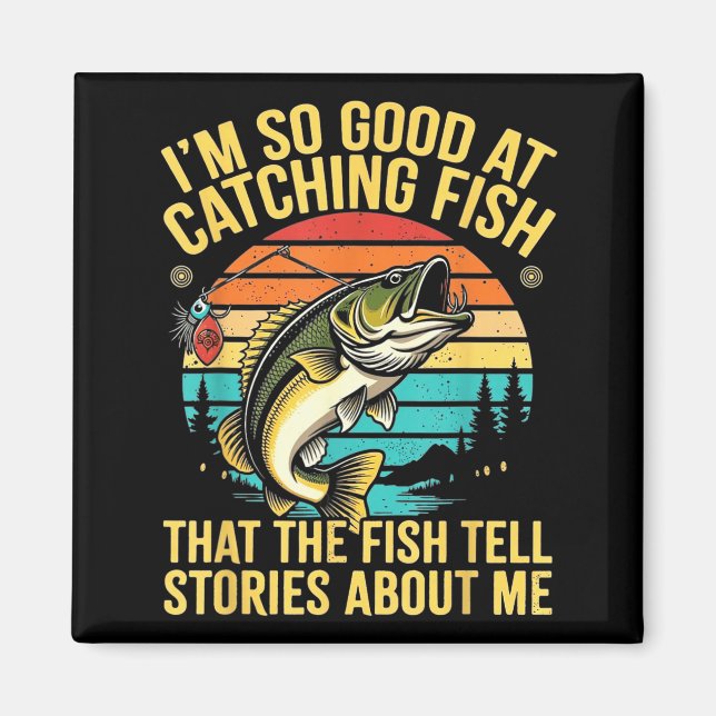 Íman Funny B Fishing Quote Angler Snnerbait Lure Humor  (Frente)