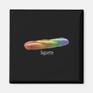 Íman Funny Baguette Rainbow Faguette Lgbt Pride Mês