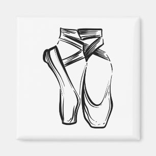 Íman Funny Ballerina Gift Girls Legal Dancer Balé Poin