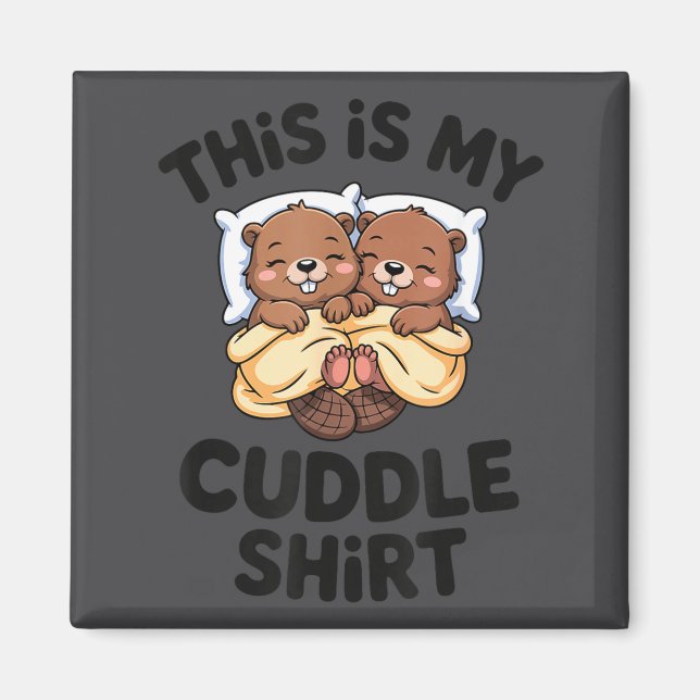 Íman Funny Beaver Couple This Is My Cuddle  (Frente)