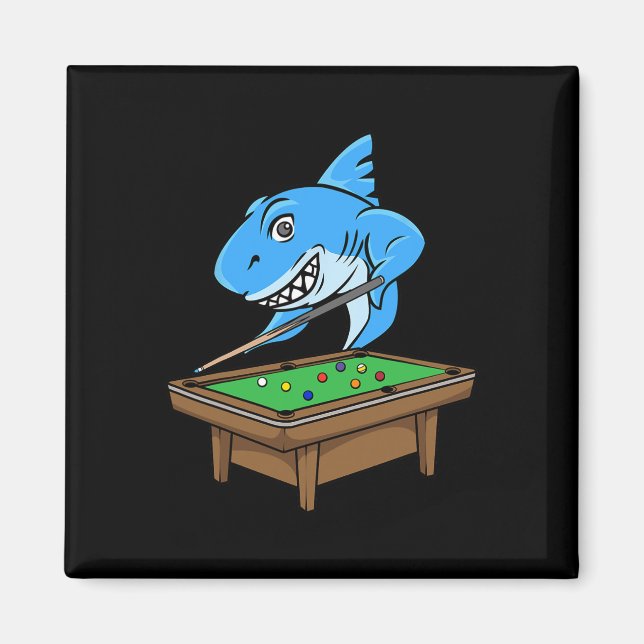 Íman Funny Billiards Piscina Shark Hall Piada Billi (Frente)
