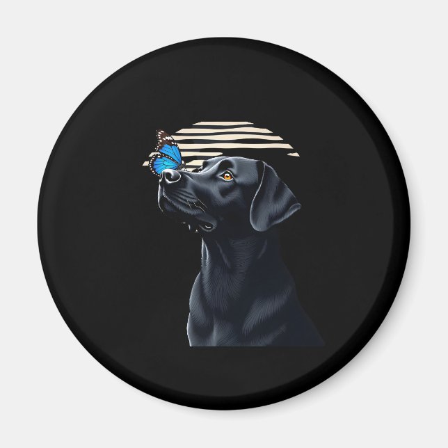 Íman Funny Black Labrador Retriever Lab Proprietário De (Frente)
