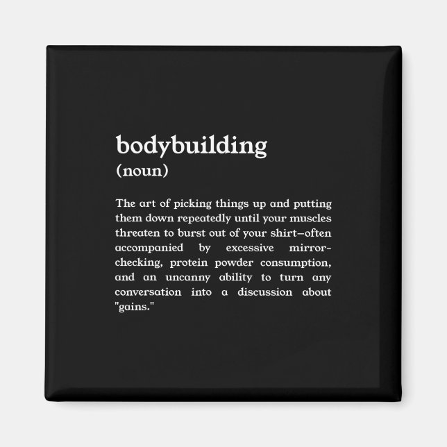 Íman Funny Bodybuilding Definition 1 (Frente)