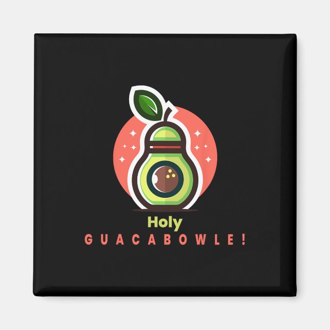 Íman Funny Bowler Santa Guacabowle Avocado (Frente)