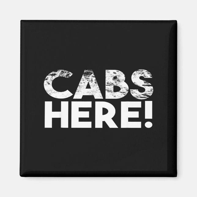 Íman Funny Cabs Here - Funny Guido New Jersey Gtl Shore (Frente)