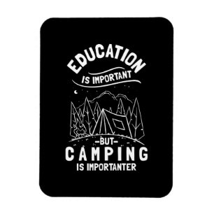 Íman Funny Camping Quote