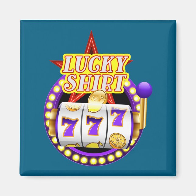 Íman Funny Casino Slot Machine Jackt Lucky  (Frente)