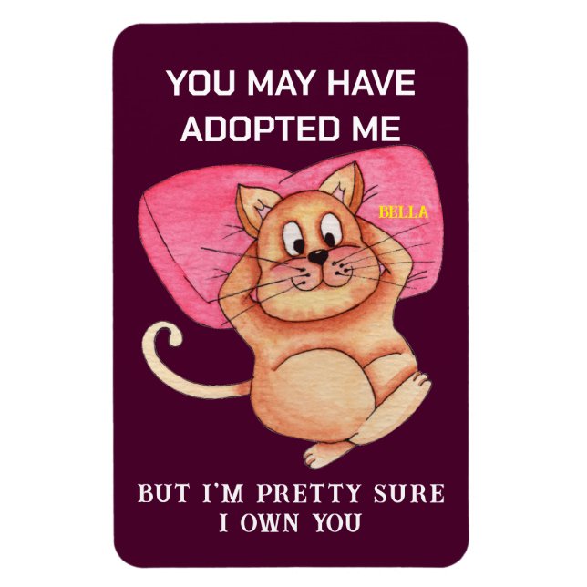 Íman Funny Cat Pun Magnet - Kitchen Fridge Meme Gift (Vertical)