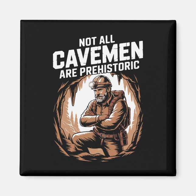 Íman Funny Caving Spelunking Potholing Climbing Rescue  (Frente)