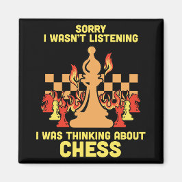 Íman Funny Chess Quote Gift for Chess Players & Lovers