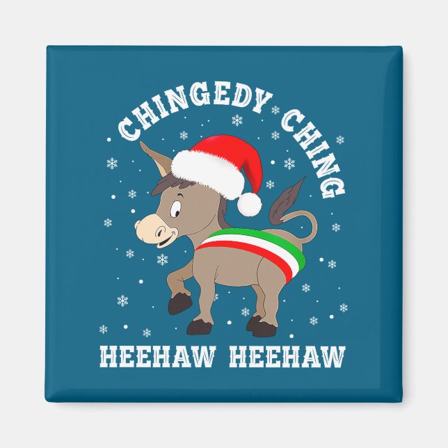 Íman Funny Chingedy Ching Hee Haw Santa Merry Christmas (Frente)