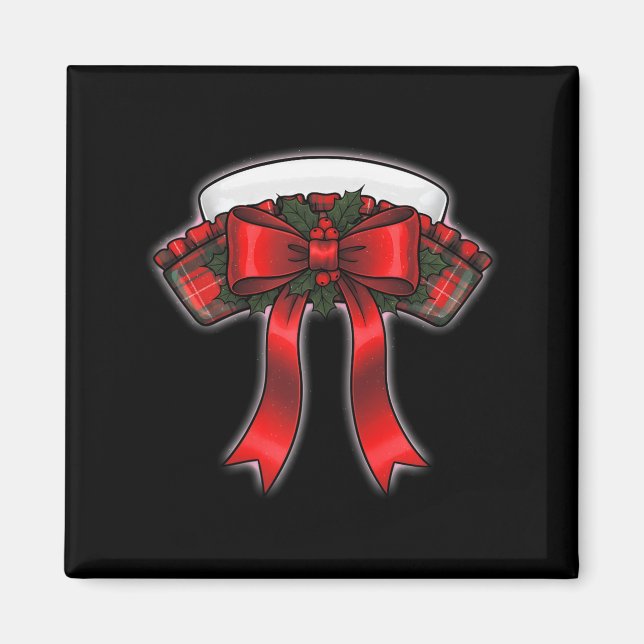 Íman Funny Christmas Nurse Nursing Cap Women Girls  (Frente)