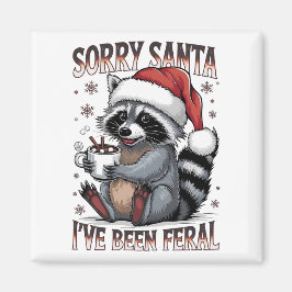Íman Funny Christmas Raccoon Magnet