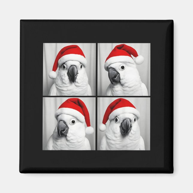 Íman Funny Christmas Umbrella Atoo Santa Photo Booth Pa (Frente)