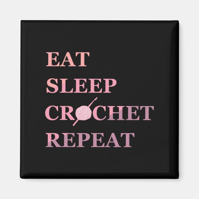 Íman Funny Crochet Quote  (Frente)