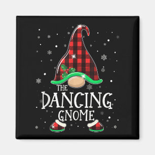 Íman Funny Dancing Gnomo Xadrez Buffalo Matando Christm