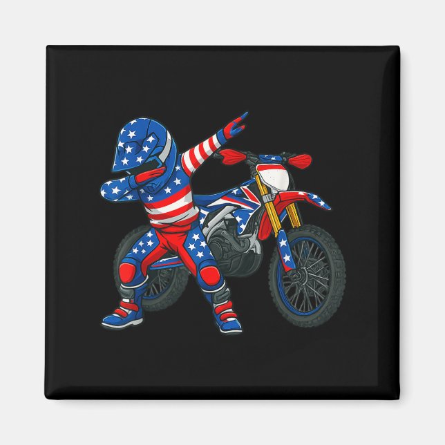 Íman Funny Dirt Bike Art Rider Motocross Motorcycle Dir (Frente)